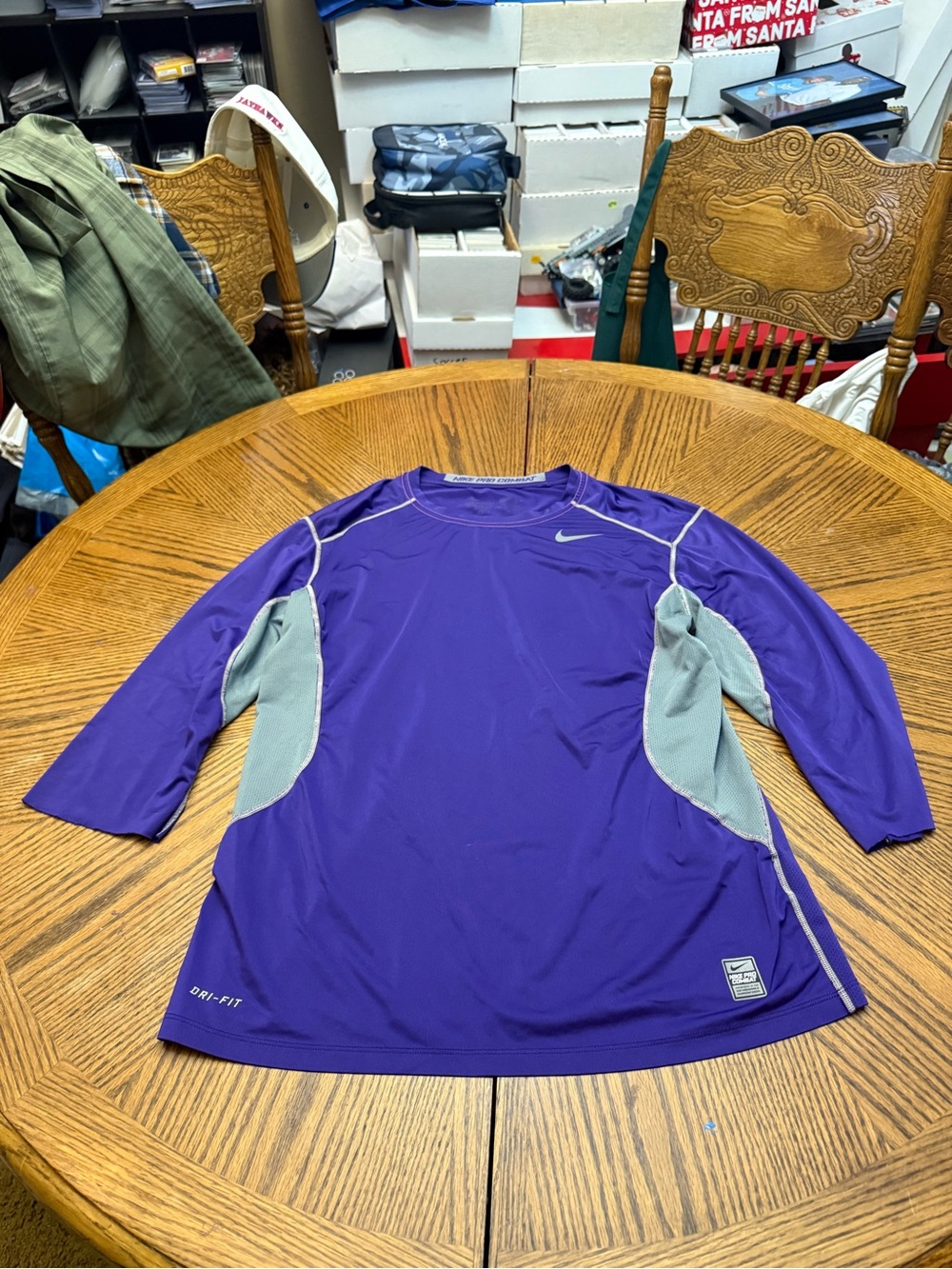 Nike Pro Purple Compression Shirt
